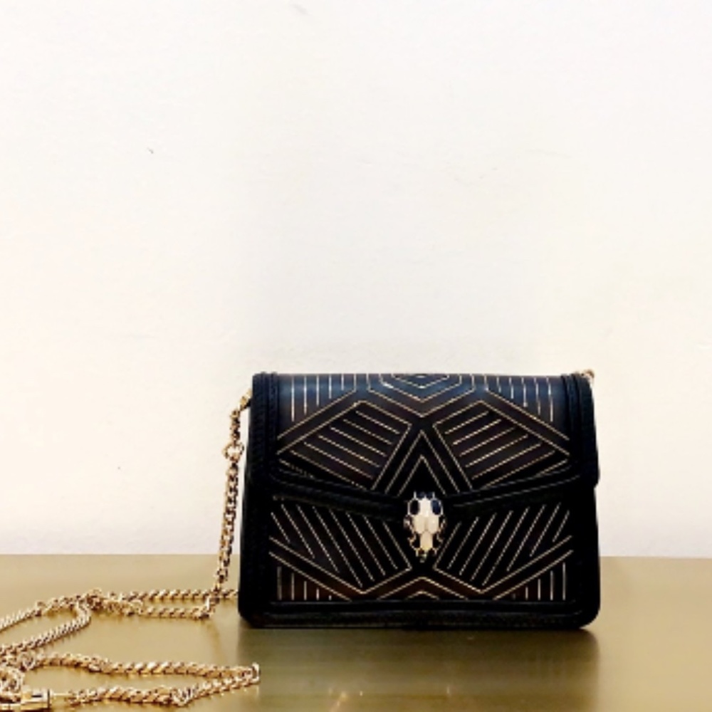 Bvlgari Serpenti Diamond Blast Crossbody Micro Bag
